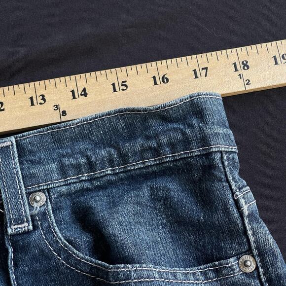 Calvin Klein Jeans Womens 12 Blue Cuffed Cropped Jean Faded Wash WG24D20 Stretch - Picture 10 of 13